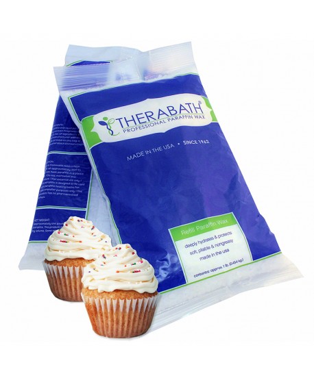 Therabath Refill Paraffin Wax-Vanilla Cupcake 1 lb - delectable vanilla bakery scent วานิลลา คัพเค้ก