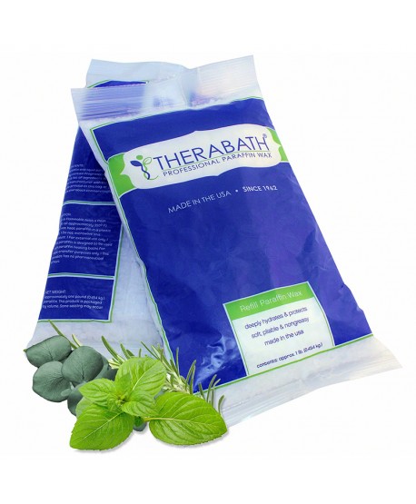 Therabath Refill Paraffin Wax-Eucalyptus Rosemary Mint 1 lb - relaxing and therapeutic ยูคาลิปตัส โรสแมรี่ มิ้นท์