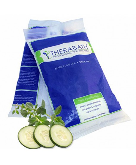 Therabath Refill Paraffin Wax-Cucumber Melon with Thyme 1 lb - calming healing herbs คิวคัมเบอร์ เมลอน