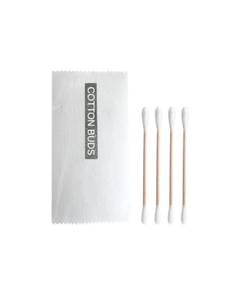 4 pcs Wooden Stick Cotton Buds